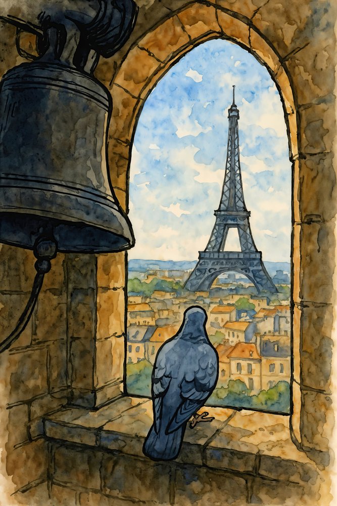 Le clocher aux pigeons de Paris - Natalie Bruns