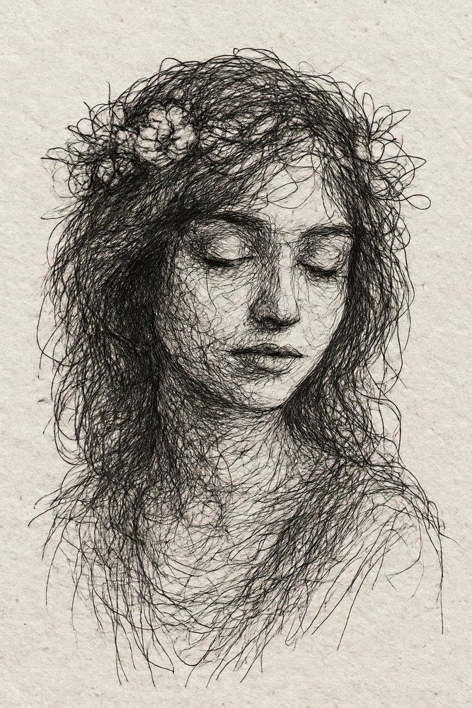 Portrait floral serein - Natalie Bruns