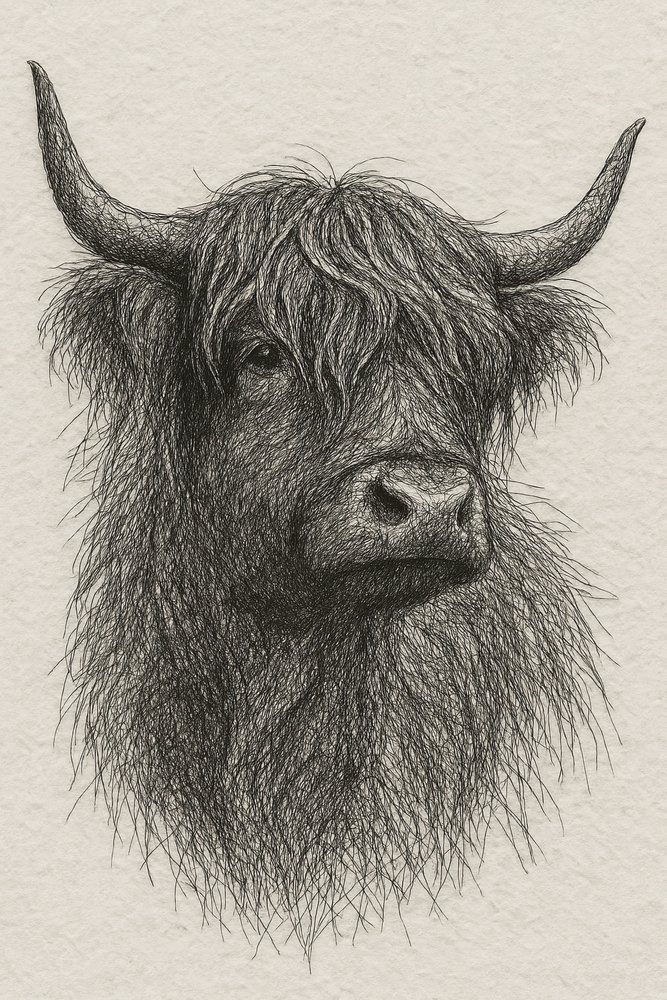 Taureau des Highlands à poil long - Natalie Bruns