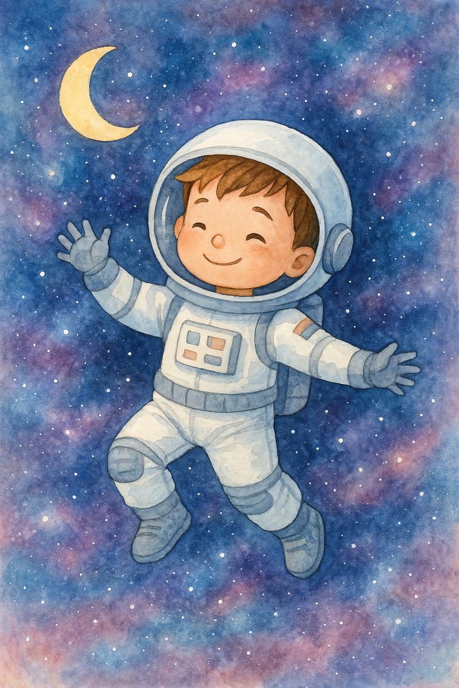 Un petit astronaute qui sourit - Natalie Bruns