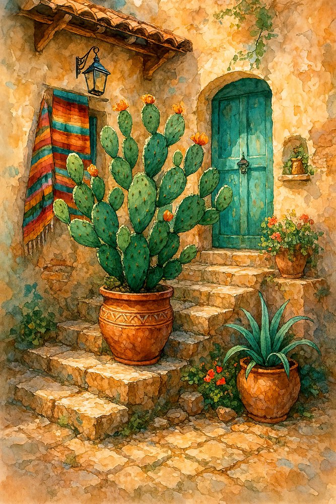 Les marches du cactus du sud-ouest - Natalie Bruns