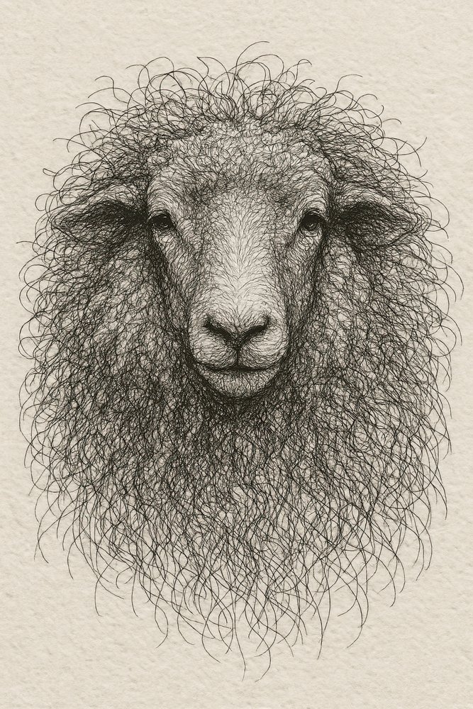 Mouton à laine texturée - Natalie Bruns