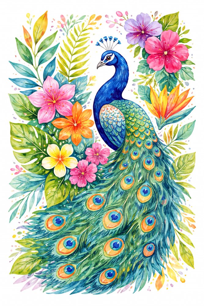 Fleur de paon éclatante - Natalie Bruns