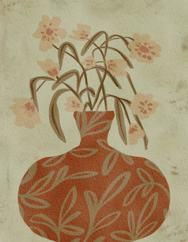 Vase en terre cuite « Blossoms » - Nikita Jariwala
