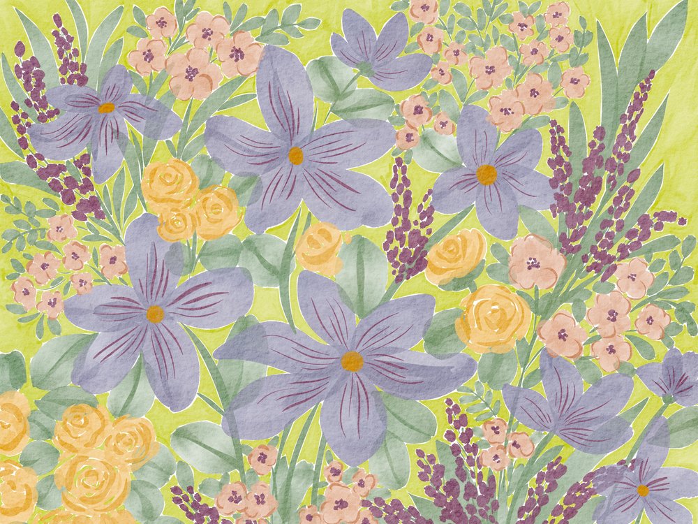 Fleurs de jardin aux couleurs vives - Nikita Jariwala