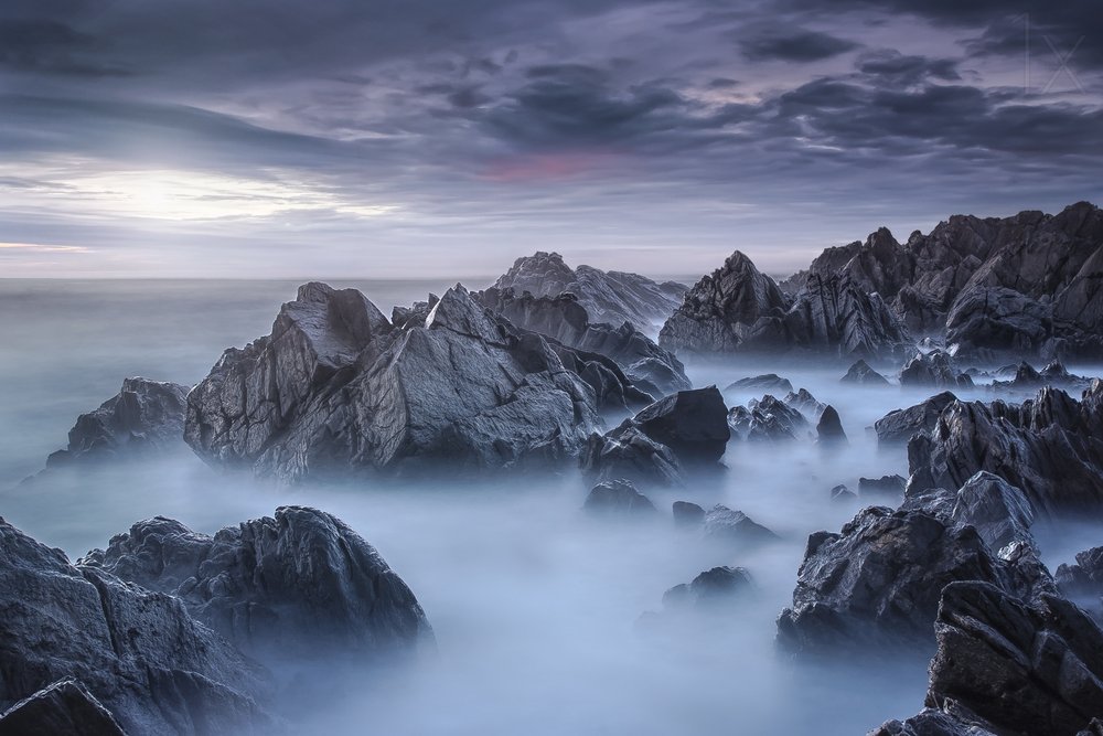 Rochers marins brumeux - Nuno Araujo