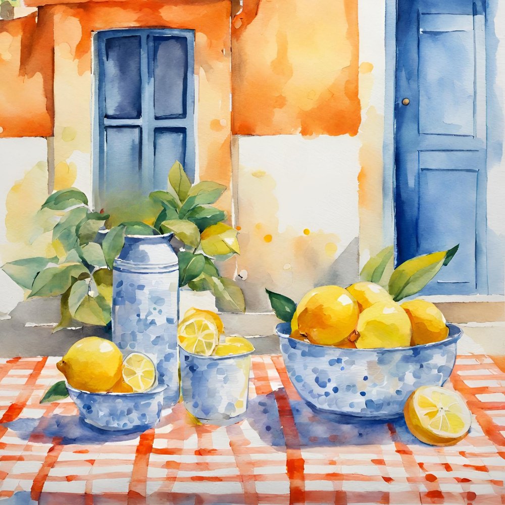 Table méditerranéenne au citron - Ohkimiko