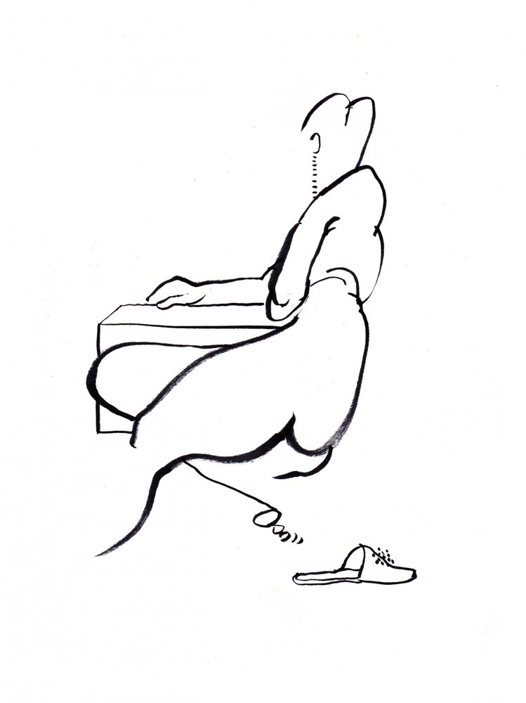 Un moment de calme au travail - Olga Skomorokhova