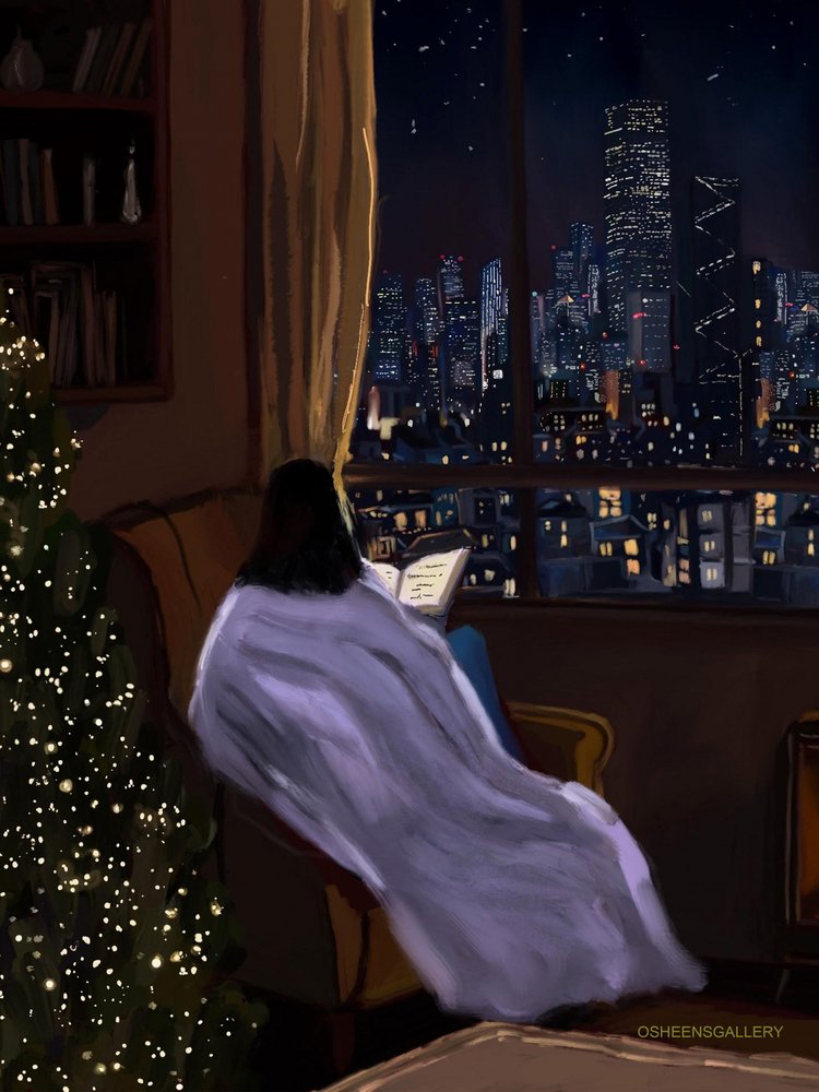 Douce nuit de Noël en ville - Osheensgallery