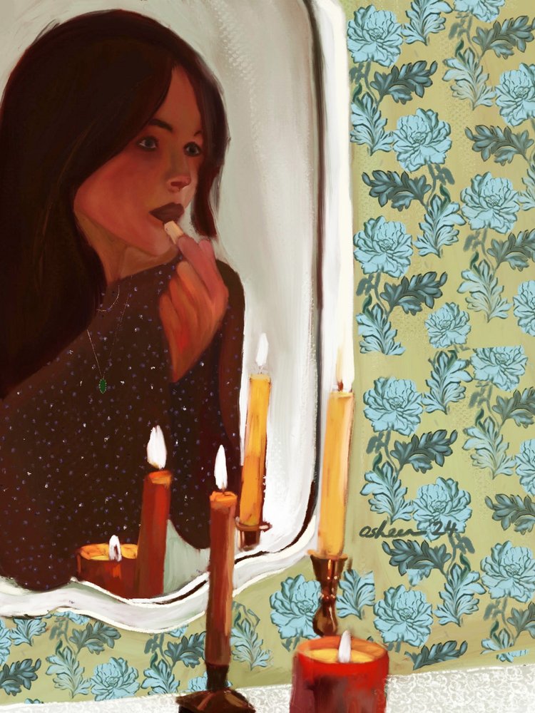 Doux reflet de la lumière des bougies - Osheensgallery