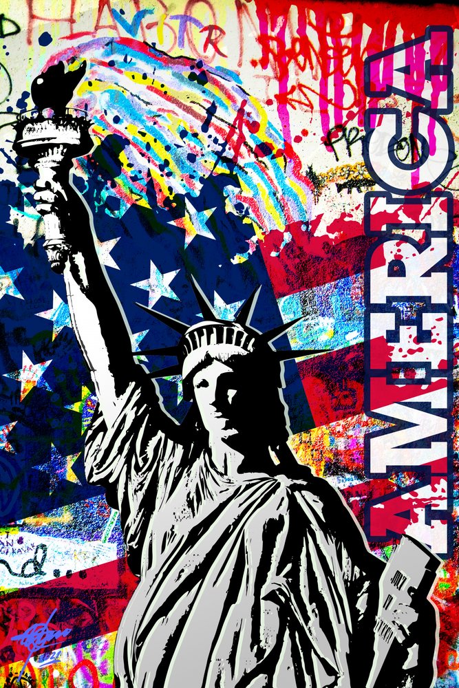 Graffitis de la liberté américaine - Osvaldo Russo
