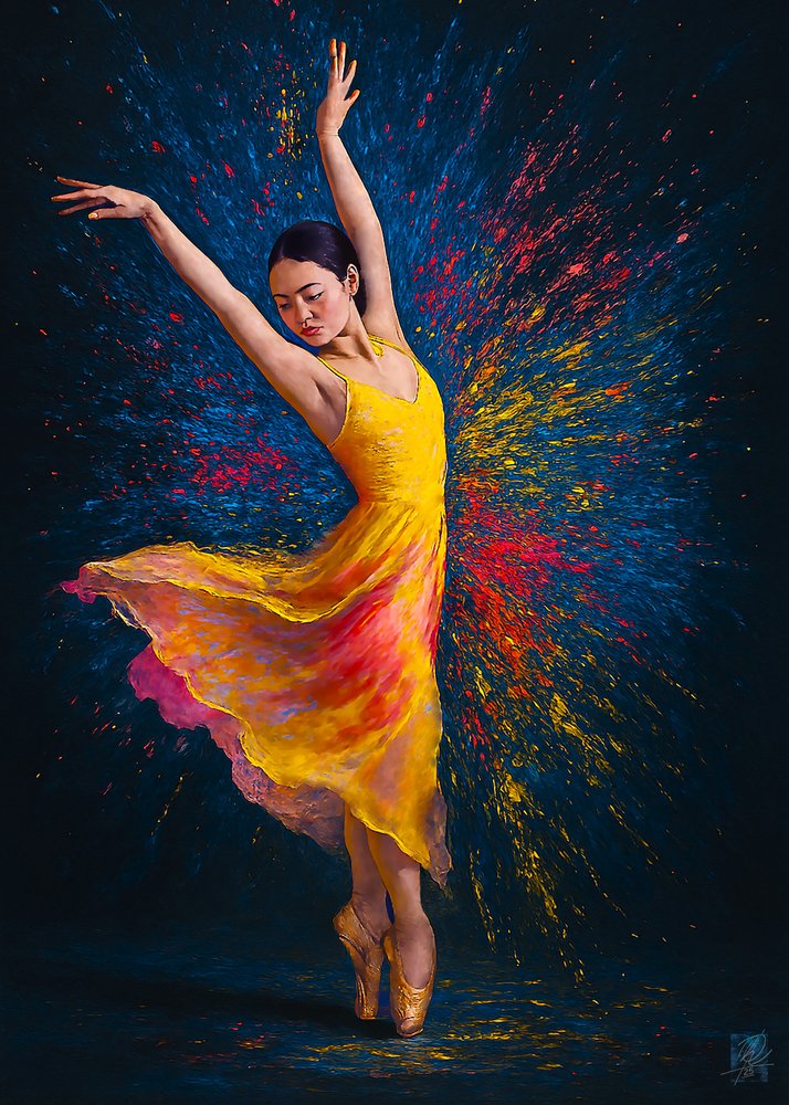Une danseuse de ballet haute en couleur - Osvaldo Russo