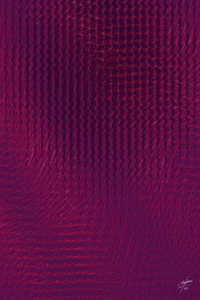 Tissu Deep Purple à motifs ondulés - Osvaldo Russo