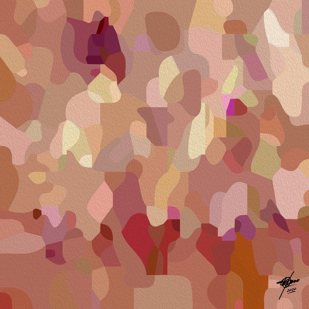Abstrait aux tons doux et feutrés - Osvaldo Russo