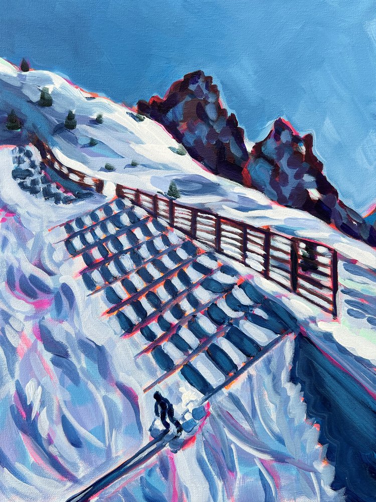 Piste de ski de montagne en hiver - Pauline Wegman | Key and Sea Creative