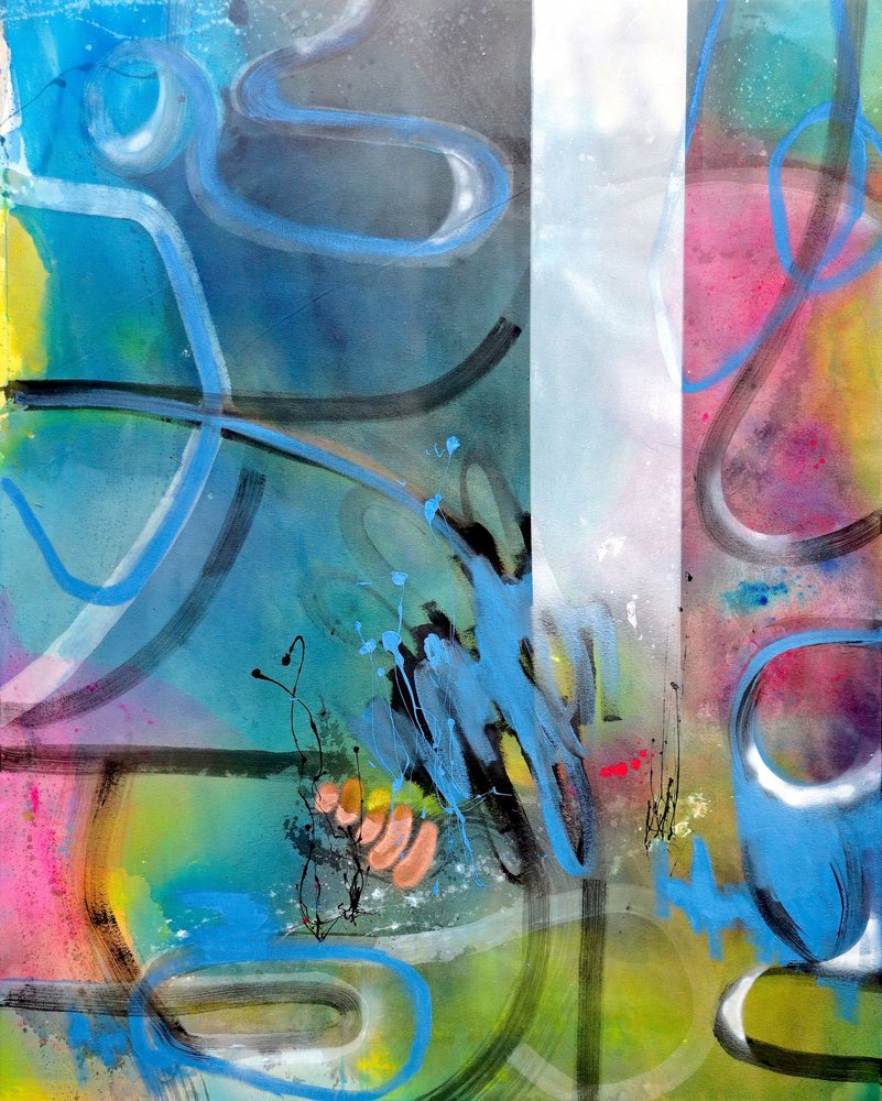 Flux abstrait coloré - Poonam Choudhary