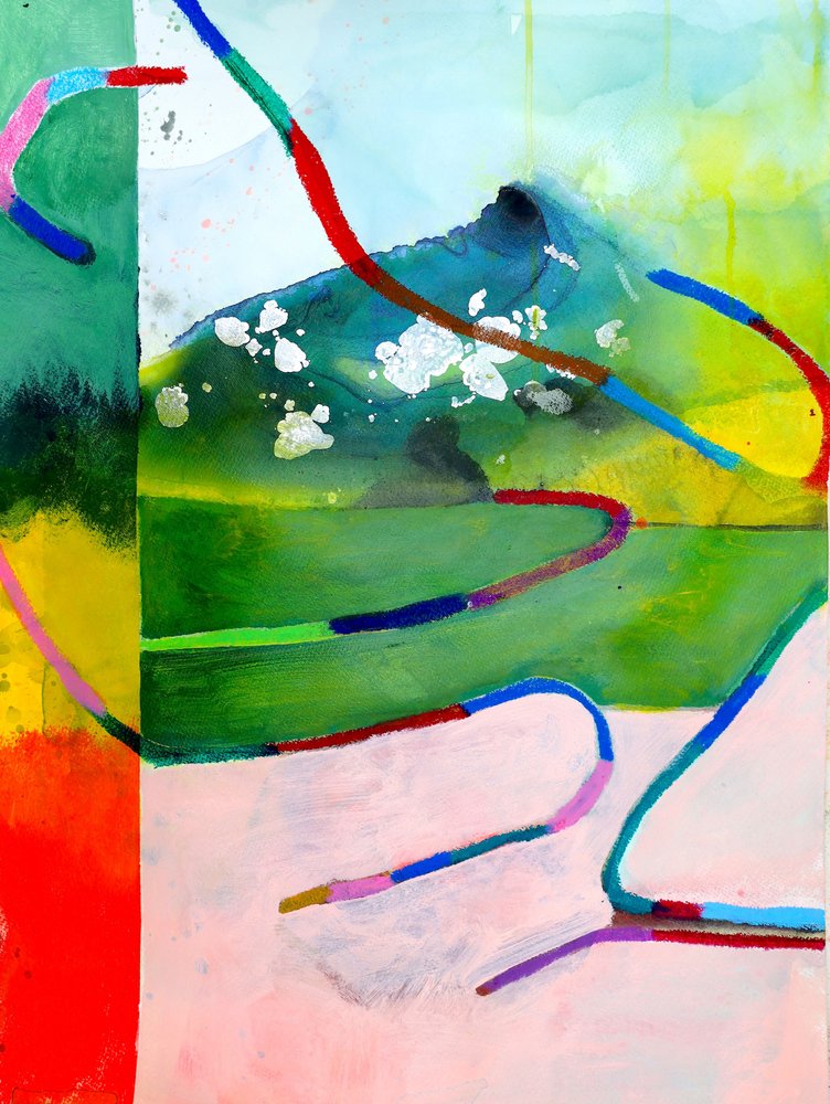Paysage abstrait aux couleurs vives - Poonam Choudhary
