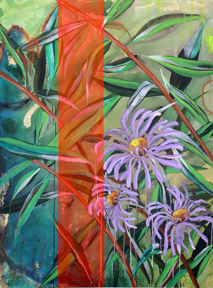 Fleurs violettes éclatantes - Poonam Choudhary