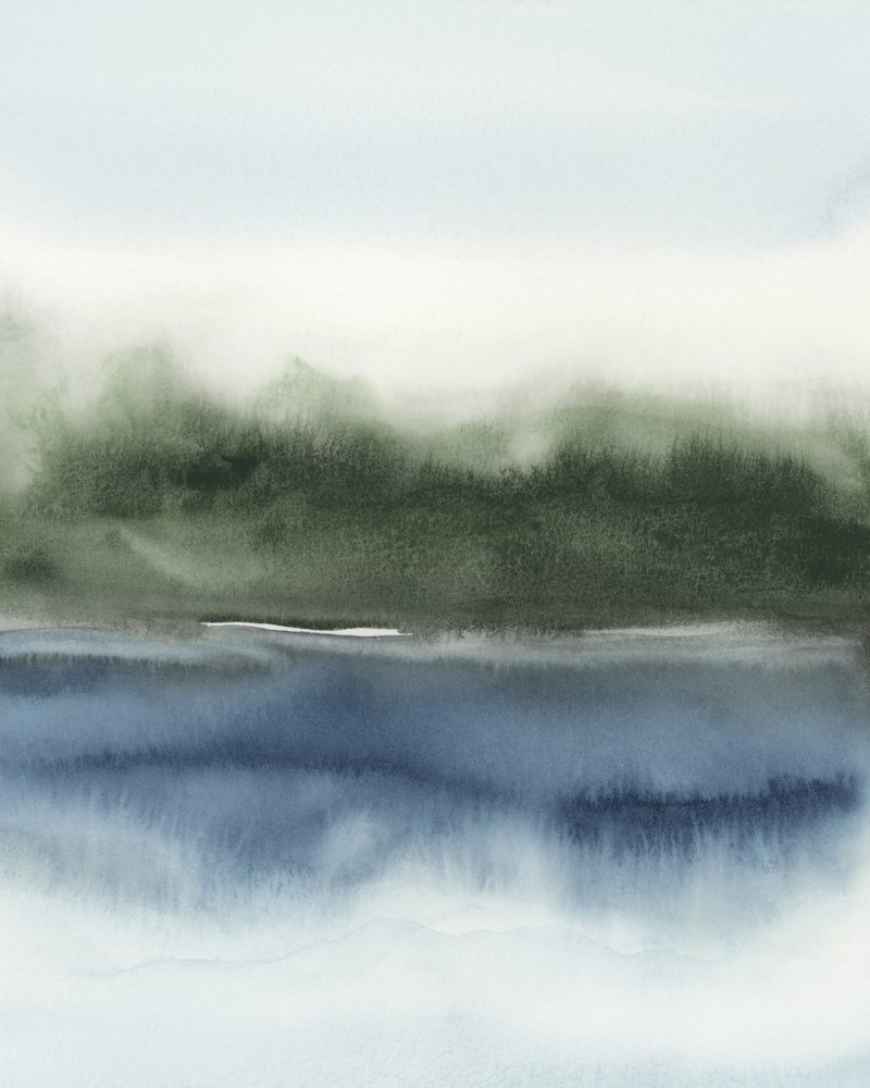 Paysage abstrait serein - Rachel Elise