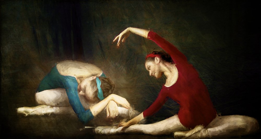 Danseuses de ballet en répétition - Rachel Pansky