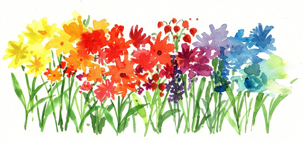 Fleurs du Jardin Arc-en-ciel - Renate Holzner