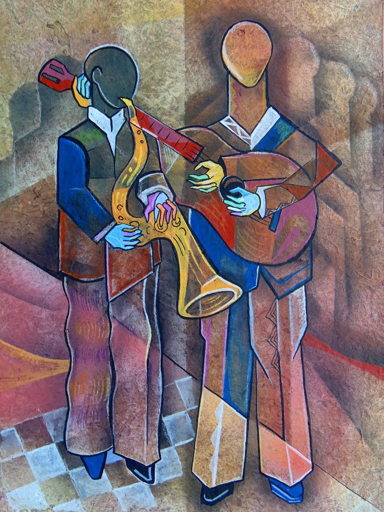 Musiciens de jazz abstraits - Ricardo Maya