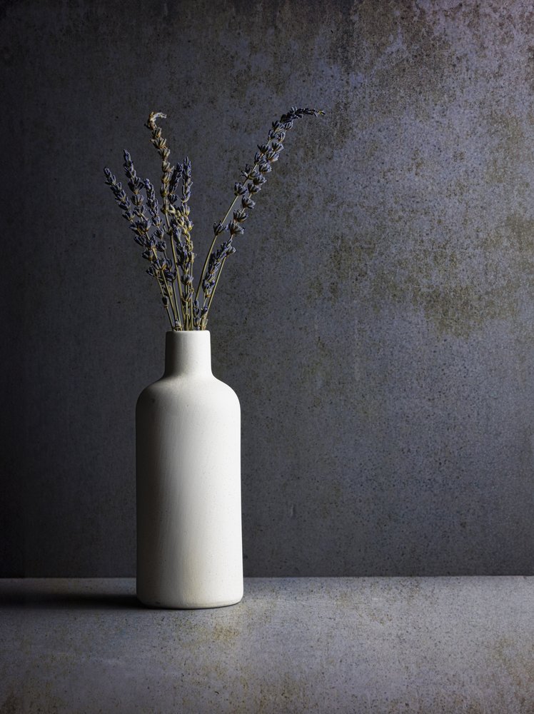 Nature morte minimaliste à la lavande - Rob Ryan