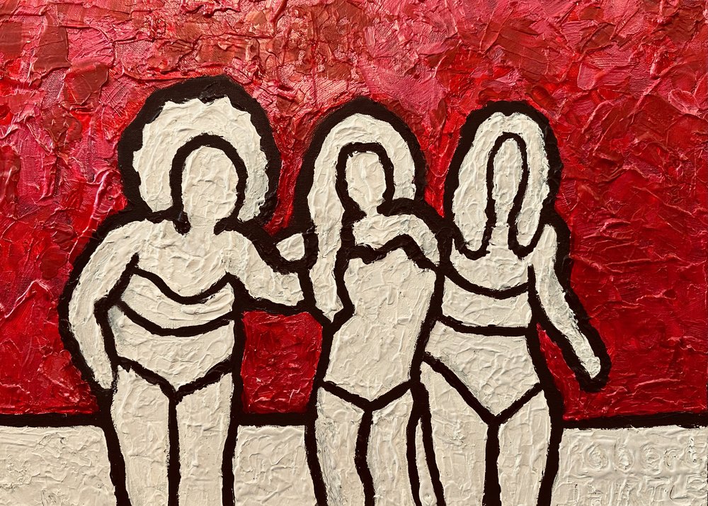 Trois femmes en rouge - Robert Thirtle
