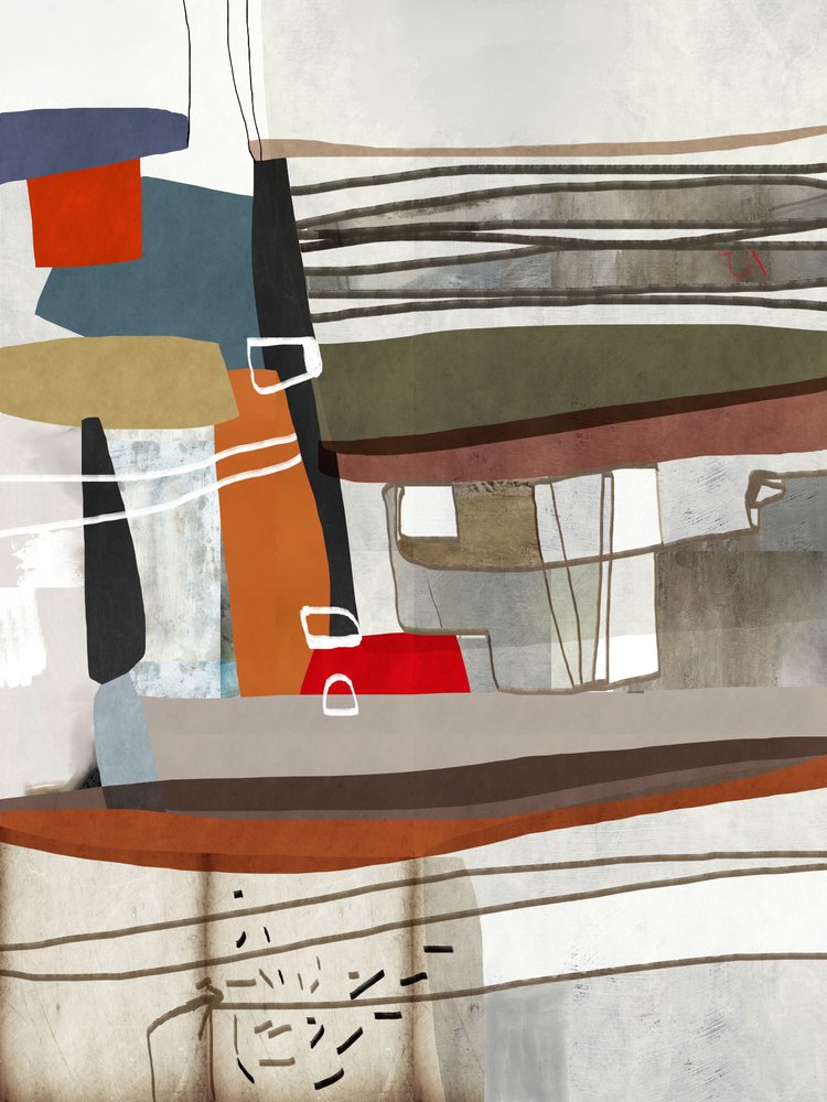 Couches abstraites - Roberto Moro