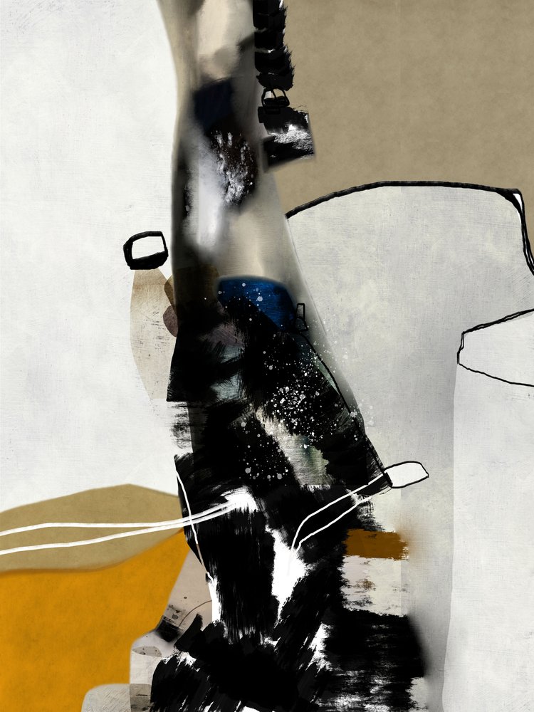 Composition abstraite audacieuse - Roberto Moro