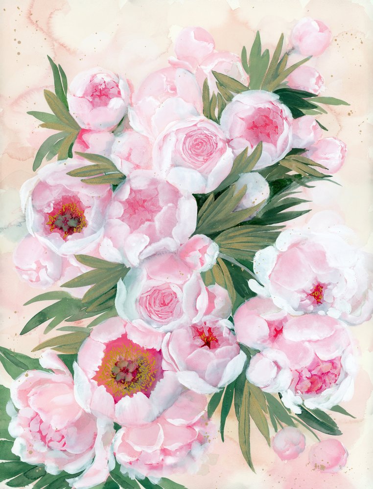 Fleurs de pivoine aux teintes rosées - Rosana Laiz Blursbyai