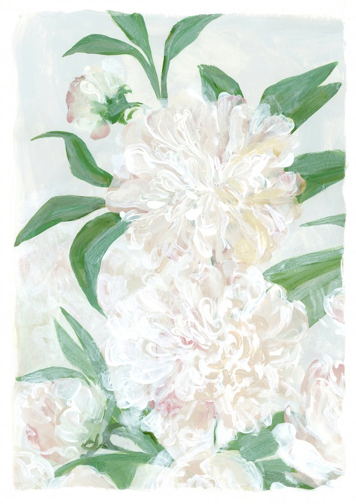 Pivoines blanches fraîches - Rosana Laiz Blursbyai
