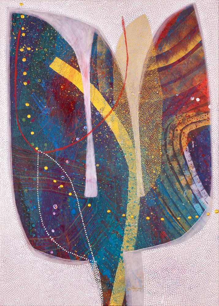 Fleur abstraite aux couleurs vives - SAN STARLING