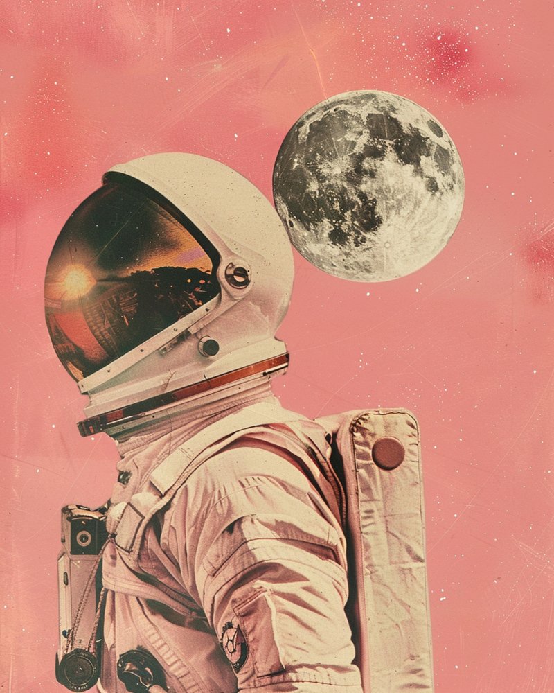Coucher de soleil sur la Lune vu par un astronaute - Samantha Hearn
