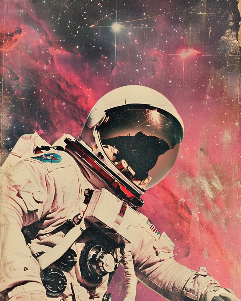 Astronaute « Red Nebula » - Samantha Hearn