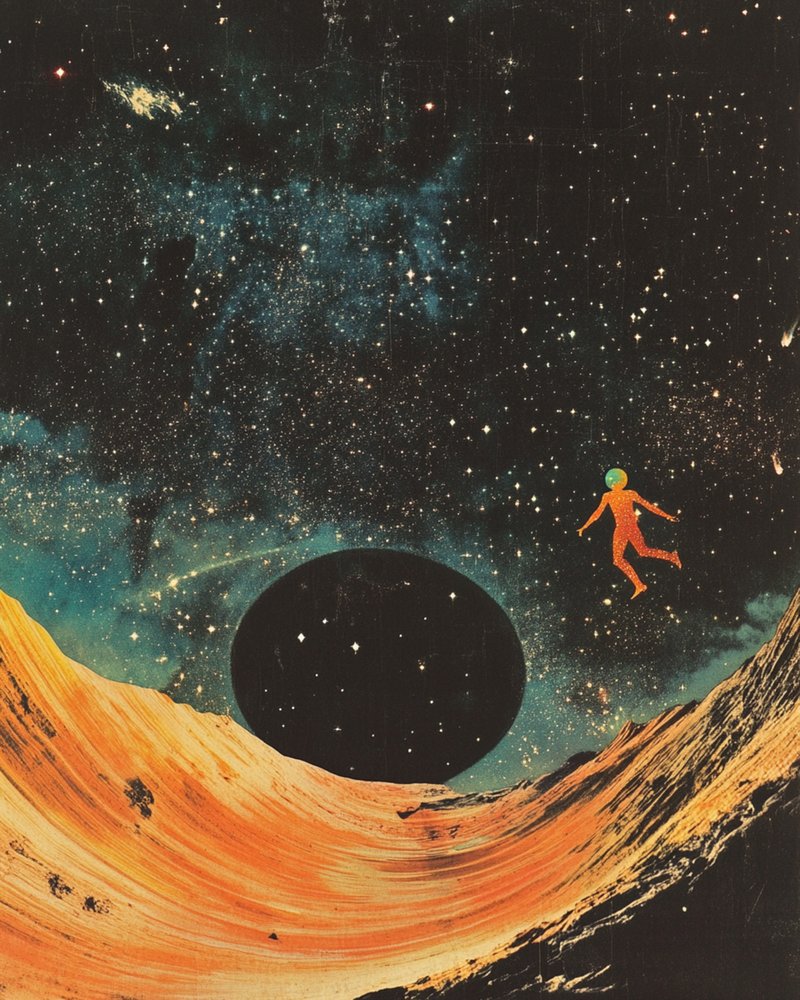 Astronaute en apesanteur sur une planète désertique - Samantha Hearn