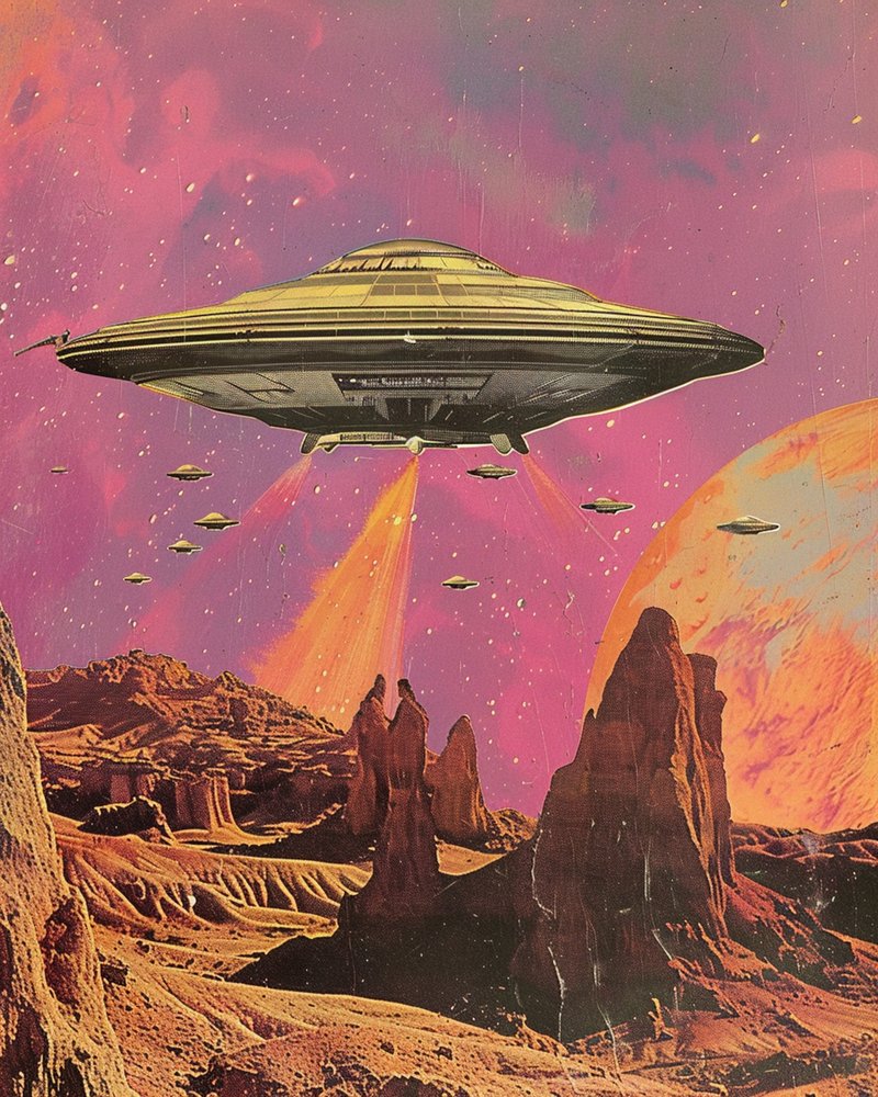 Planète désertique de science-fiction rétro - Samantha Hearn