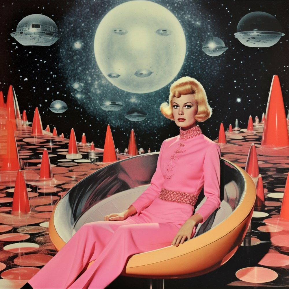 Femme de science-fiction rétro - Samantha Hearn