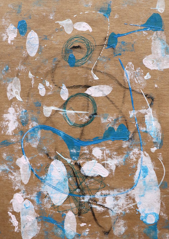 Mouvement bleu abstrait - Santhosh ch