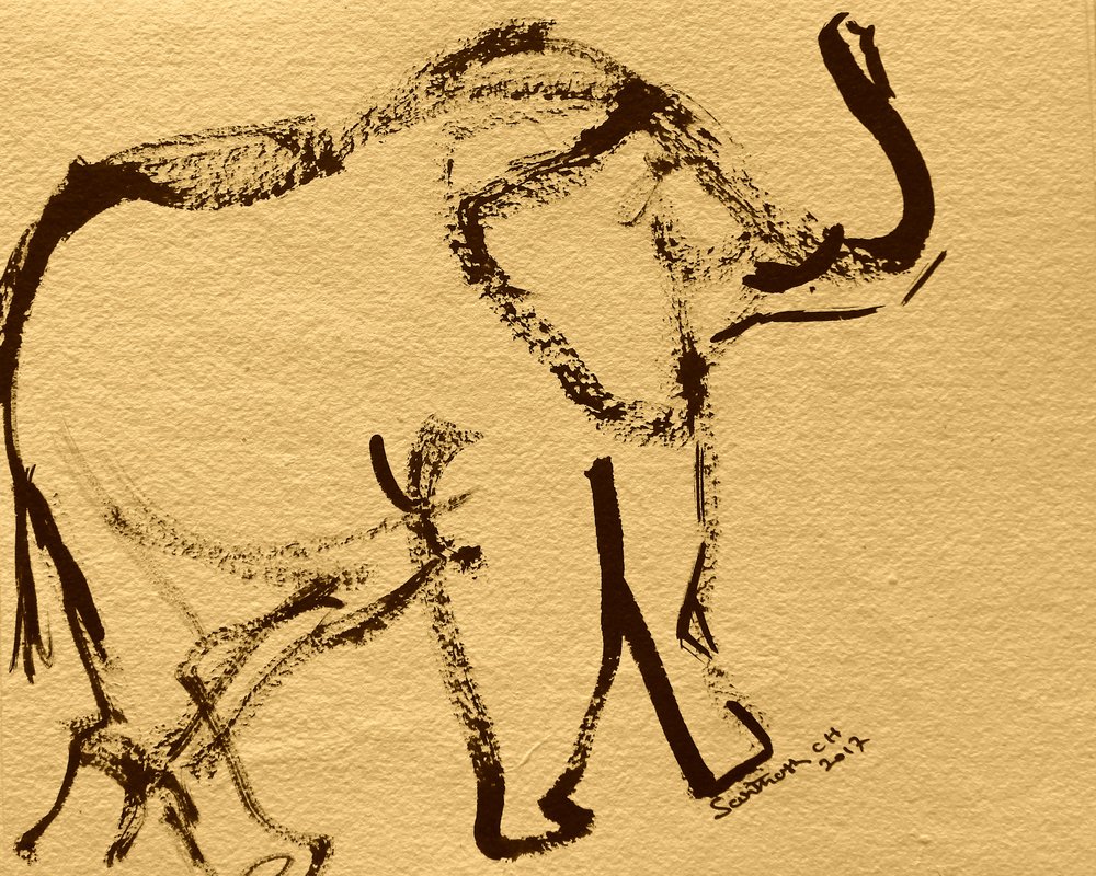 Dessin abstrait d