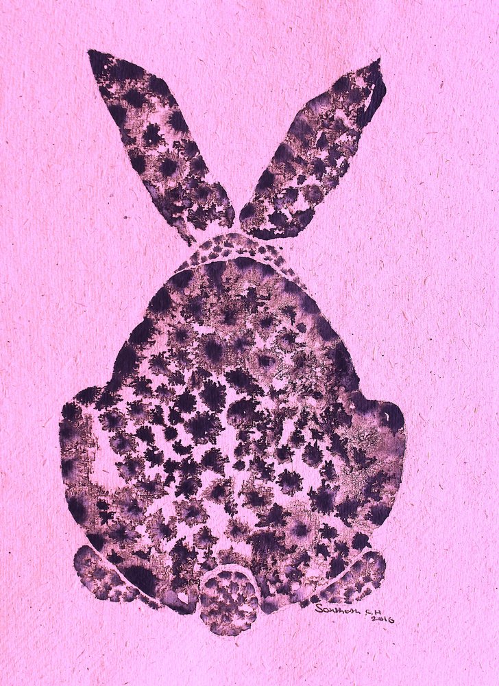 Lapin rose abstrait - Santhosh ch