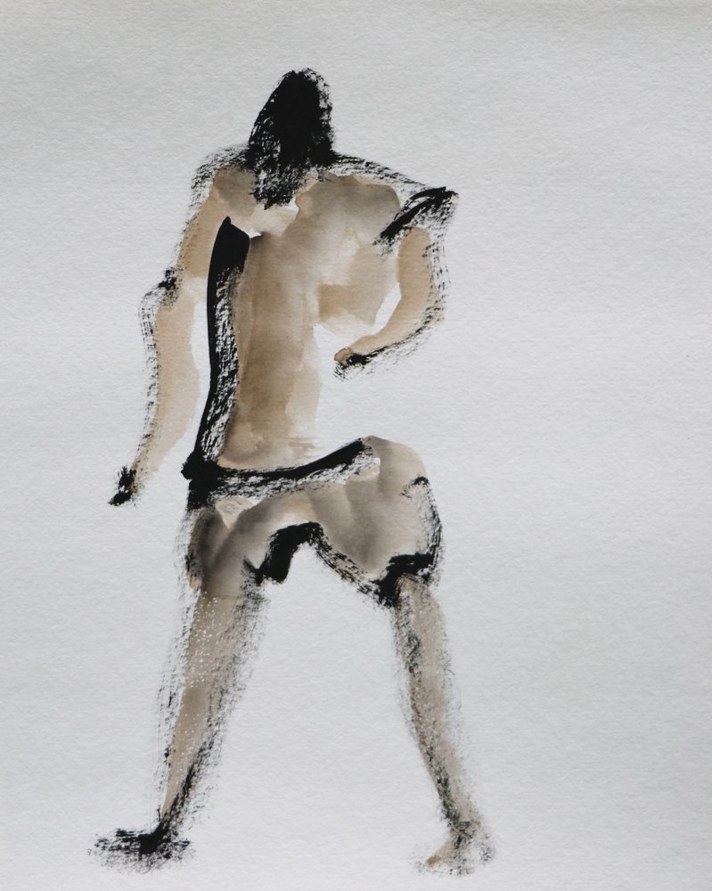 Figure abstraite en train de marcher - Santhosh ch