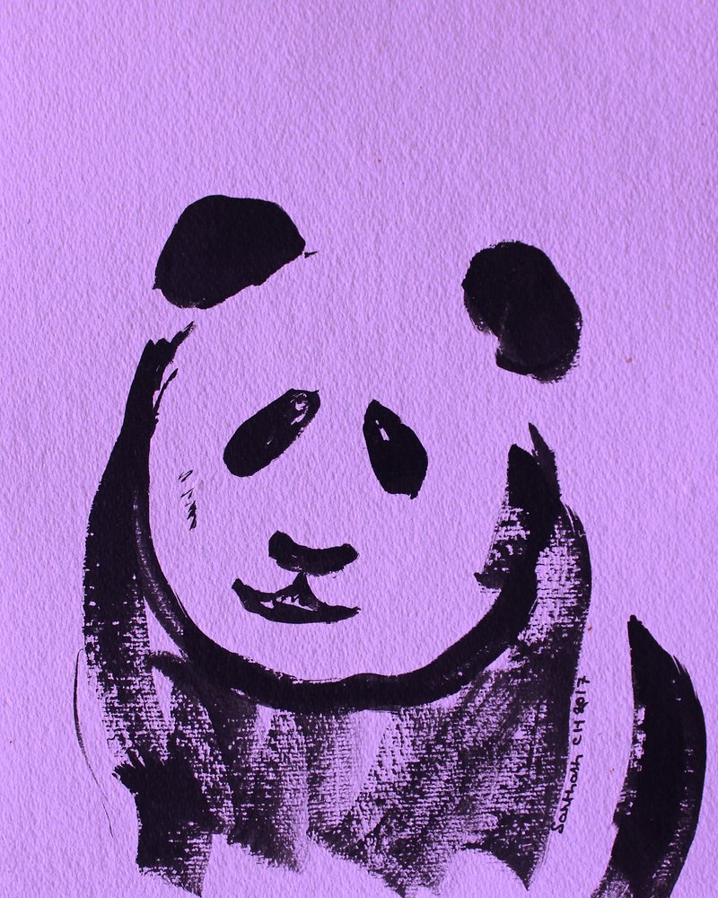 Adorable panda violet - Santhosh ch
