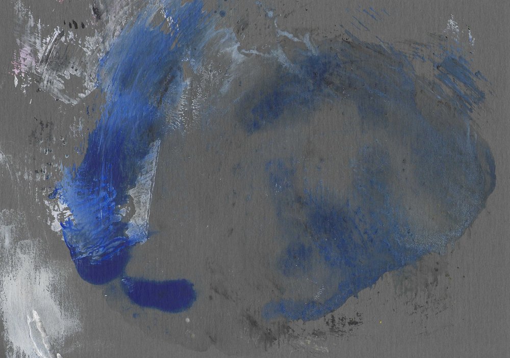 Fluidité bleue sur gris - Santhosh ch