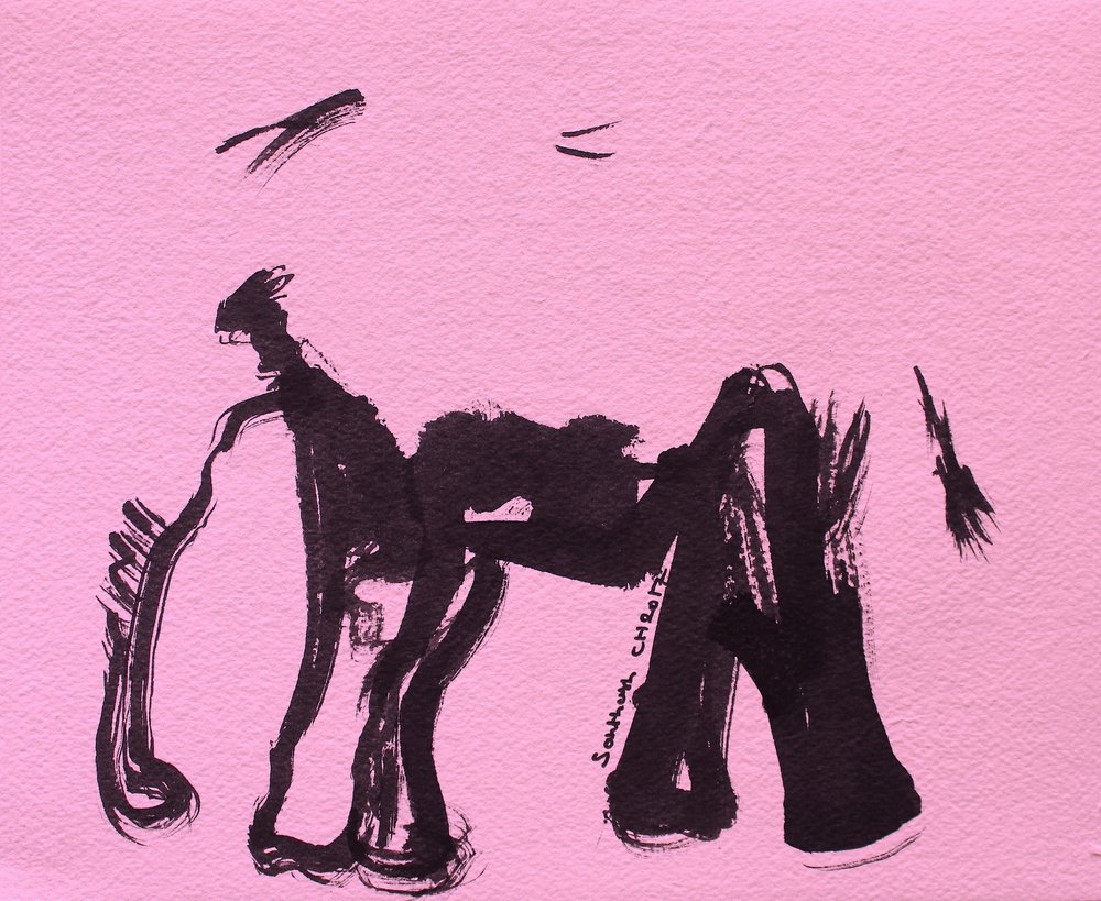 Éléphant rose audacieux - Santhosh ch