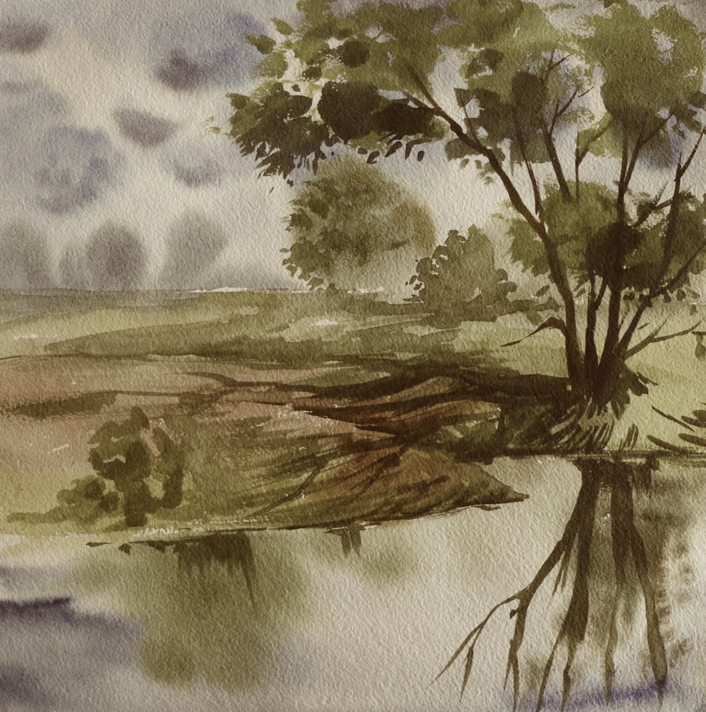 Reflet sur la rivière tranquille - Santhosh ch