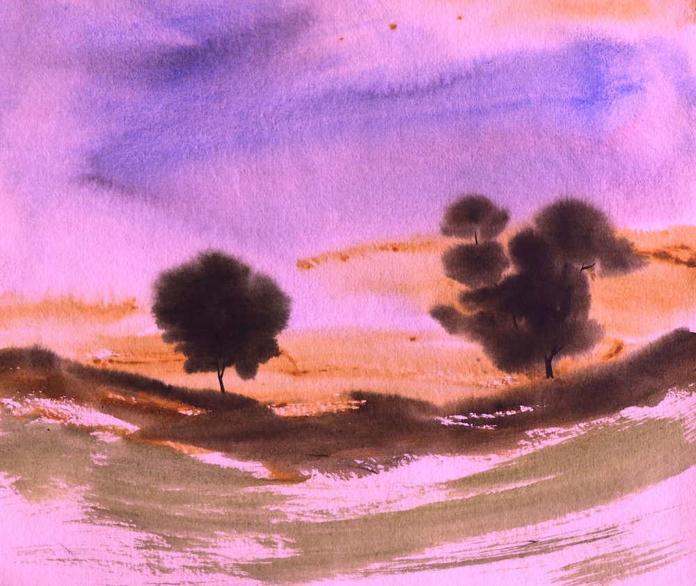 Paysage de coucher de soleil enchanteur - Santhosh ch