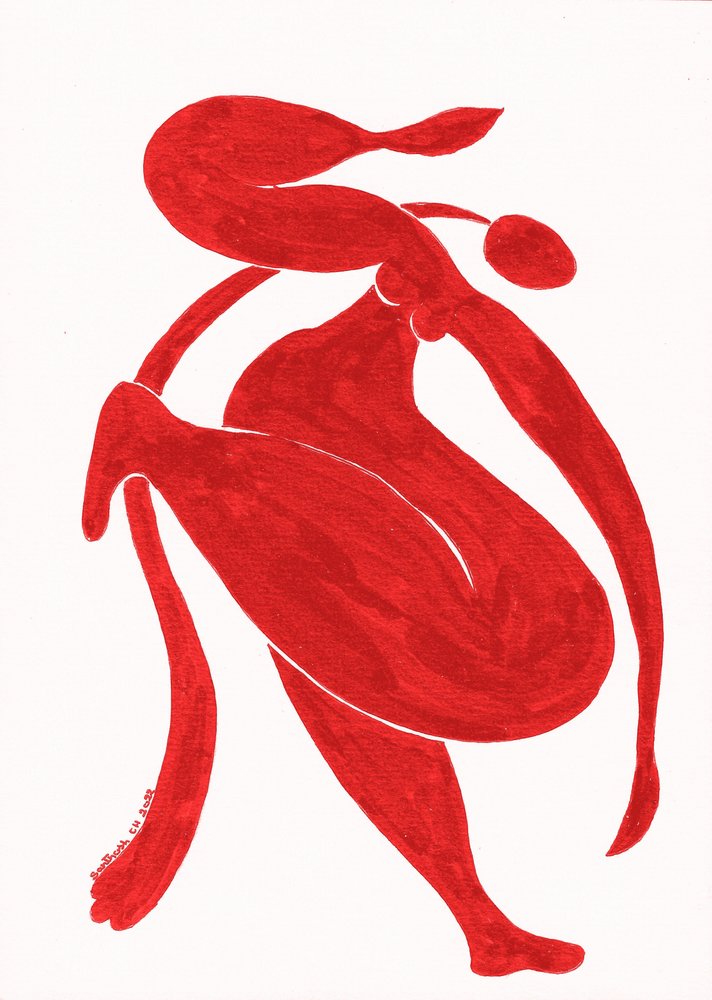 Figure rouge dynamique - Santhosh ch