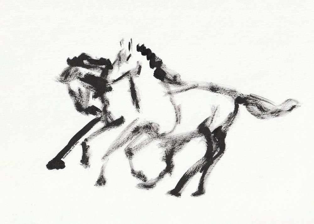 Chevaux au galop dynamiques - Santhosh ch