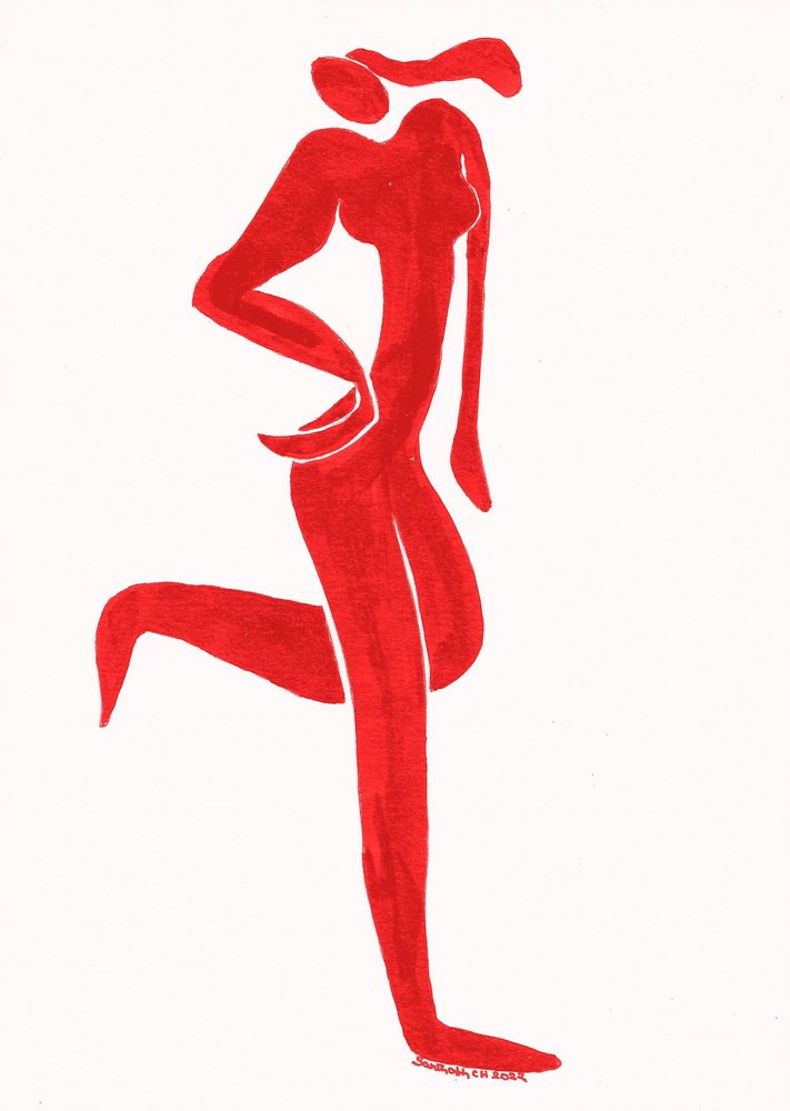 Élégante figure rouge - Santhosh ch